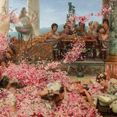 reproductie The roses of Heliogabalus van Alma-Tadema